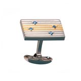 Hot Sale Diamond Sliver Cufflink for Souvenir