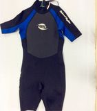 Short Neoprene Surfing Wetsuit with Nylon Fabric (HX15S63)