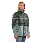 Men's Verdigris Smoked Green Hybrid Down Jacket