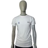 Men's White Round Neck Short Sleeve T Shirt