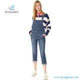 New Design Faded Women Denim Overalls