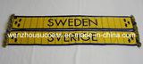 Knitted Jacquard Scarf; Football Scarf. Soccer Scarf- Sweden Scarf