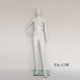 Glossy White Painting Glossy Window Display Plastic Female Form Mannequin