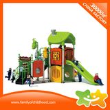 Double-Deck Park Facility Playground Equipment Kids Slide with Tic Tac Toe