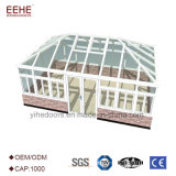 Portable White Aluminium Frame Sunroom with Tempered Glass House Roof