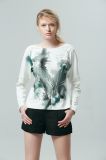 Design and Manufacture Printing Customers' Requirement Women Fabric Blouse Tops