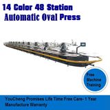 Automatic Italian Oval Screen Printing Machine with 14 Color