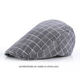 Custom Cotton Vintage Checked Newsboy Ivy Cap