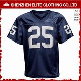 Wholesale High Quality Plain Navy Blue Football Uniforms Jersey (ELTFJI-75)