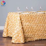 Hot Sale Good Quality Polyester Plain Jacquard Tablecloth