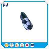 Football Embroidery Custom Green Made Children Slippers