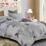 80GSM Reactive Polyester/Microfiber Brushed Fabric Soft King/Queen Bed Sheet Sets