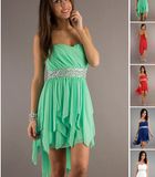 Strapless High Low Prom Dresses, Party Dress (PAD0024)