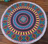 (BC-RT1001) High Quality 100% Cotton Round Beach Towel