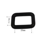 Handbag Accessories Rectangle 20mm Metal Buckle