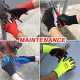 Nmsafety 13G Colorful Polyester Latex Coating Work Glove