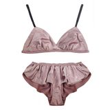 2018 Ladies Satin Bralette and Panty Set