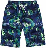 Oeko-Tex Full Waist Polyester Patterned Men Board Short Swimwear