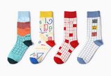 Fashion Knee High Cartoon Jacquard Knee High Sock