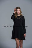 Ladies Lace Dress 100% Polyester Spring Autumn Fashion Hollow Sleeve