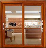 2 or 3 Tracks Aluminum Exterior Sliding Door with Mosquito Net