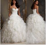 Lace Beaded Ball Gowns Bridal Wedding Dresses (NWD1005)