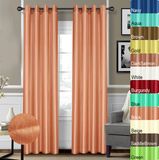 100% Polyester Faux Silk Curtains