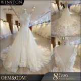 2018 Lace Bridal Gown V-Neck Fishtail Backless Wedding Dress