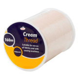 Hight Quality 160m Cream Polyster Sewing Thread Spool