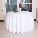 Custom Polyester White Hotel Embroidery Table Cloth