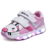 PU Upper Material and Rubber Outsole Material LED Shoes