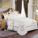 The Hotel Collection Egyptian Cotton White Embroidery Bedding Set