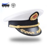 Customized Military Commodore Headwear with Chic Gold Embroidery