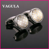 VAGULA Popular Round Gemelos Cufflinks (L51453)