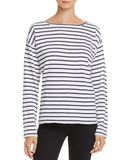 Hot Sale Women Stripe Batwing Sleeve Girls Tee