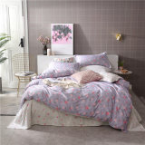 Competitive Price Lovely Pink Colorful Printed Bed Duvet Cover Sheet Bedding Set