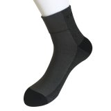 Half Cushion Poly Twisted Yarns Fashion Quarter Grey Socks (JMPQ03)