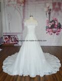 Long Train off Shoulder Lace Applique Abito Da Matrimonio Wedding Dress