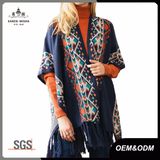 Ladies Fashion Shawl Poncho Cardigan Tassel Sweaters