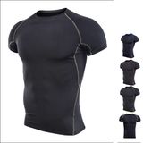 Multicolors Men's Quick Dry Athletic Compression Under Base Layer Sport Shirt