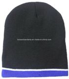 Factory Produce Customized Black Slouchy Knit Acrylic Sports Beanie