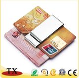 Silver Metal Money Clip and Credit Card Clip