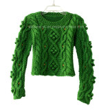 Custom New Design Hand Knit Sweater Cardigan Pullover Apparel Knitwear