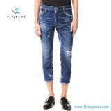 2017 Hot Sale New Design Ladies Boyfriend Light Blue Denim Jeans by Fly Jeans