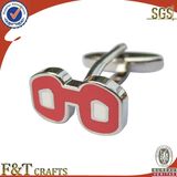 Personalised Cheap Enamel Metal Silver Cufflinks Manufacturer