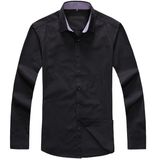 Custom Cotton Material Polo Neck Office Men's Shirt