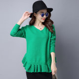 Lady's Fashion New Silk Cotton Knitting Apparel Sweater
