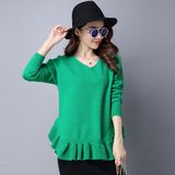 Lady's Fashion New Silk Cotton Knitting Apparel Sweater
