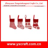Christmas Decoration (ZY16Y199-1-2-3-4 14.5CM) Christmas Cloth Customized Sock