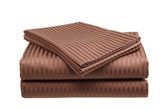 Deluxe Hotel Bedding, Premier Sateen Queen Sheet Set, Chocolate